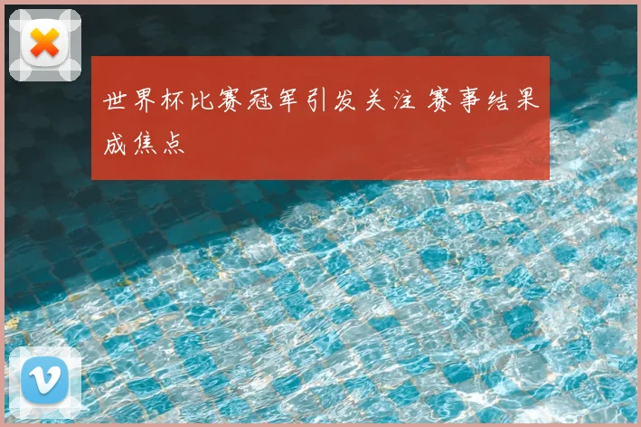 世界杯比赛冠军引发关注 赛事结果成焦点